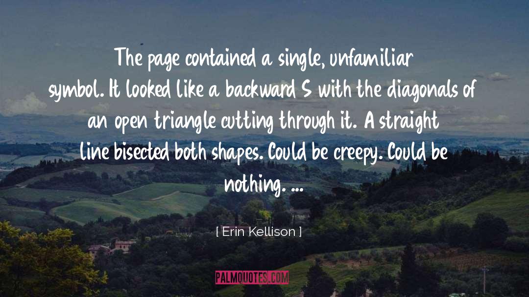Erin Kellison Quotes: The page contained a single,