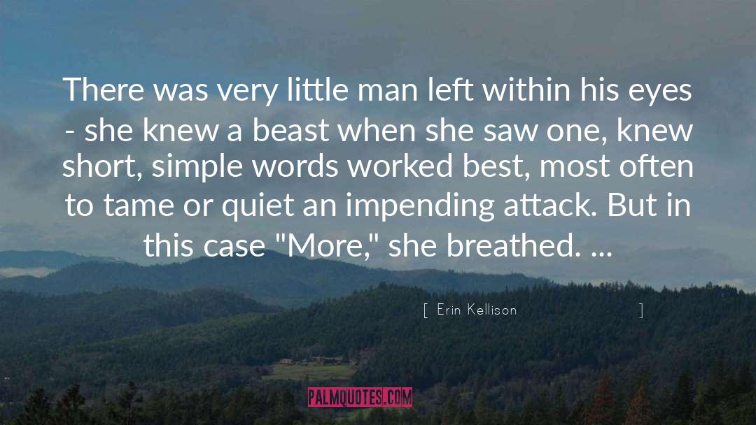 Erin Kellison Quotes: There was very little man
