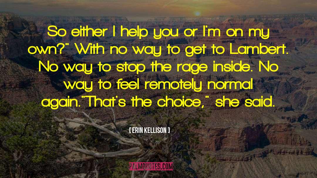 Erin Kellison Quotes: So either I help you