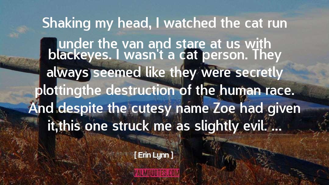 Erin Lynn Quotes: Shaking my head, I watched