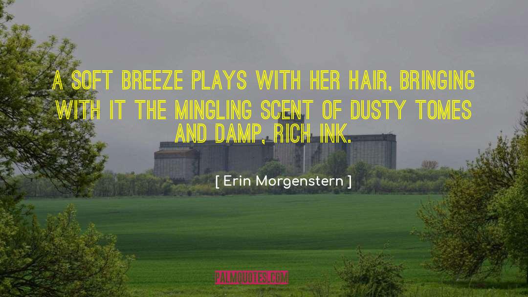 Erin Morgenstern Quotes: A soft breeze plays with