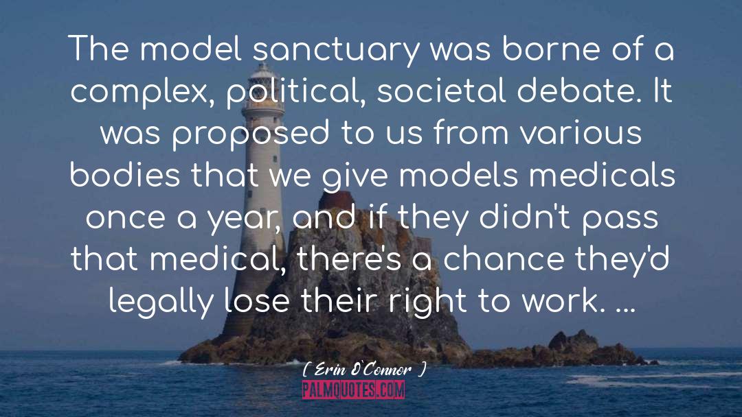 Erin O'Connor Quotes: The model sanctuary was borne