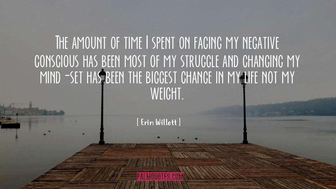 Erin Willett Quotes: The amount of time I