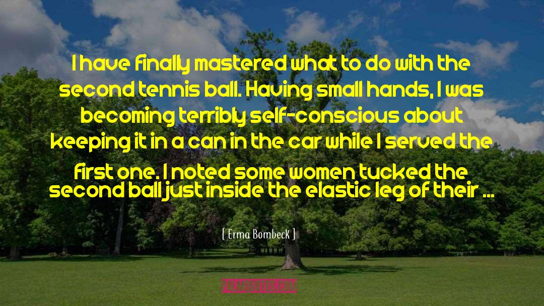 Erma Bombeck Quotes: I have finally mastered what