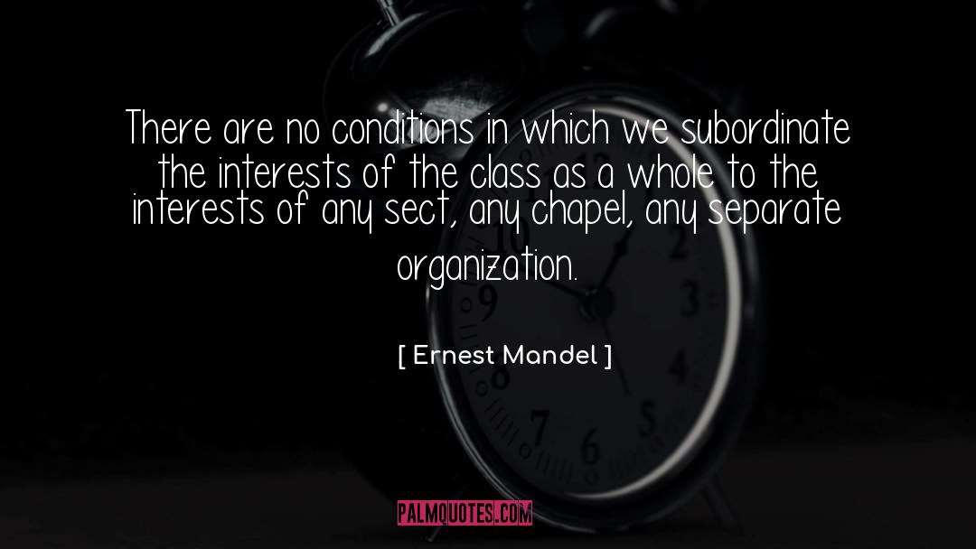 Ernest Mandel Quotes: There are no conditions in