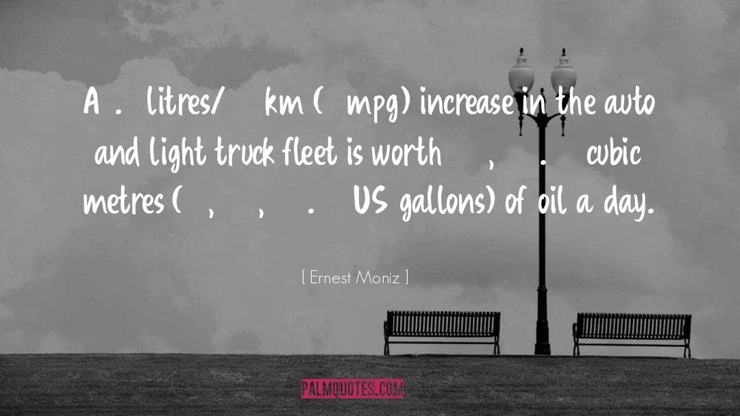 Ernest Moniz Quotes: A 1.5 litres/100km (3 mpg)