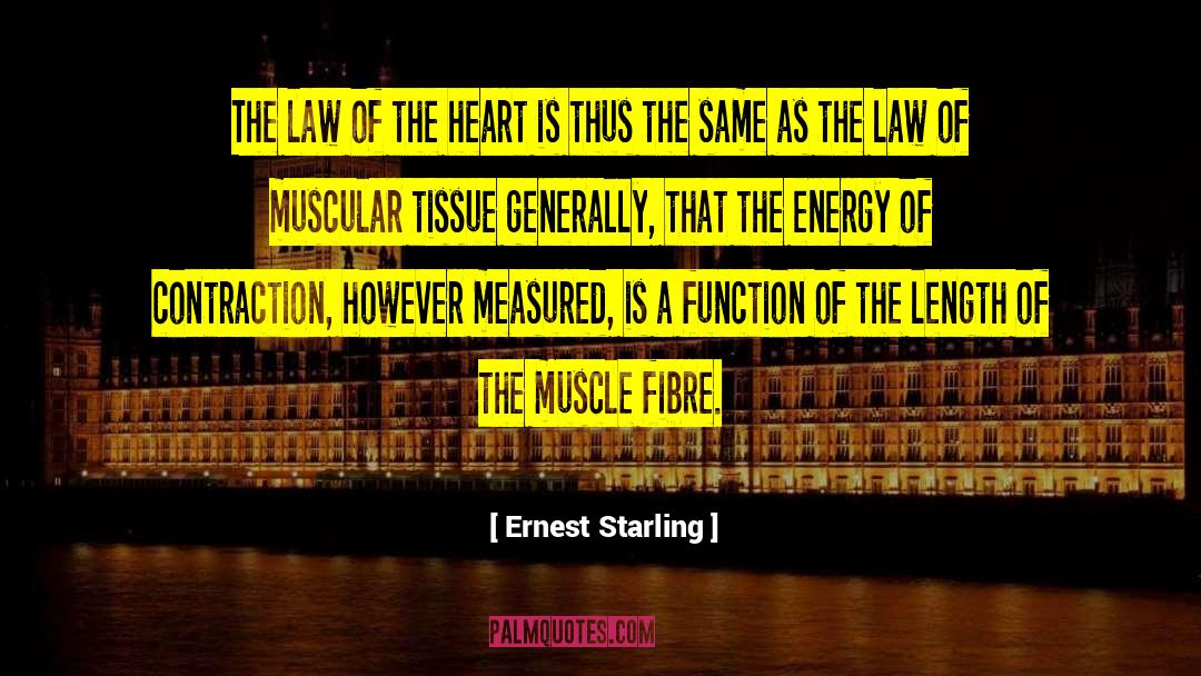 Ernest Starling Quotes: The law of the heart