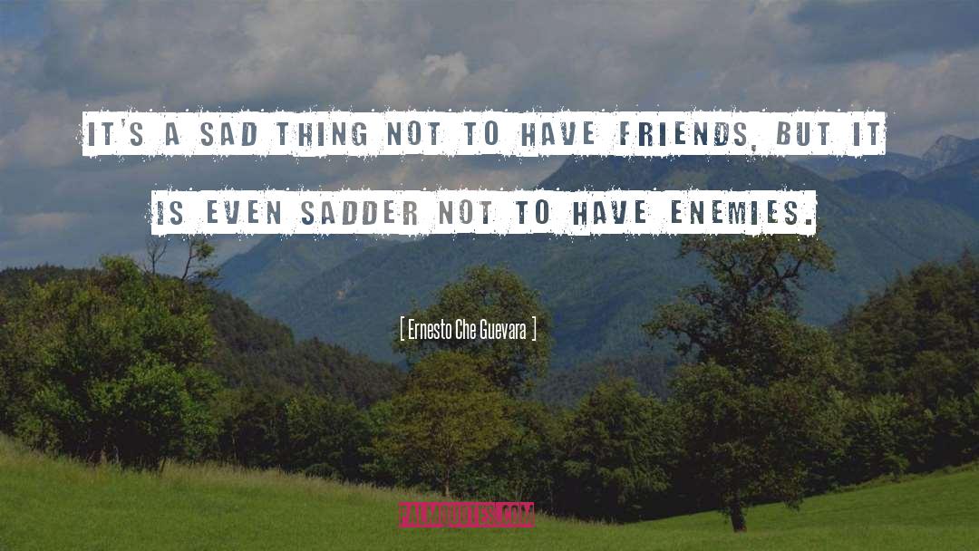 Ernesto Che Guevara Quotes: It's a sad thing not