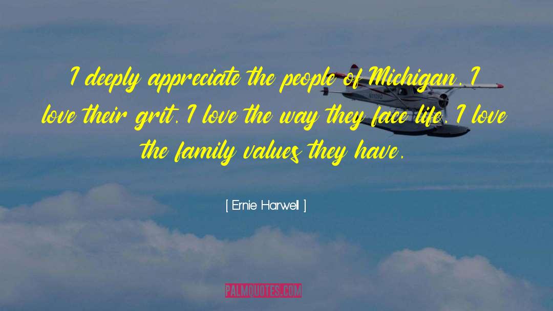 Ernie Harwell Quotes: I deeply appreciate the people