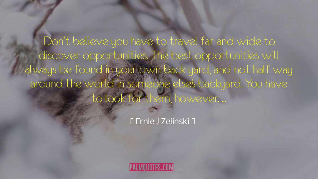 Ernie J Zelinski Quotes: Don't believe you have to