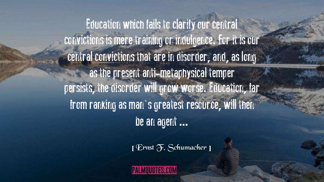 Ernst F. Schumacher Quotes: Education which fails to clarify