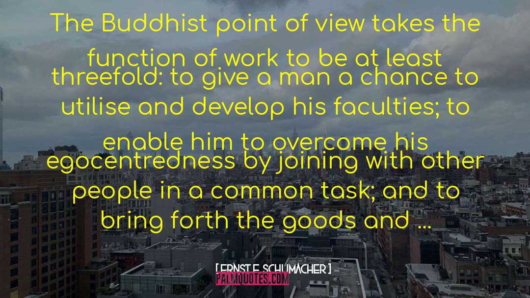 Ernst F. Schumacher Quotes: The Buddhist point of view
