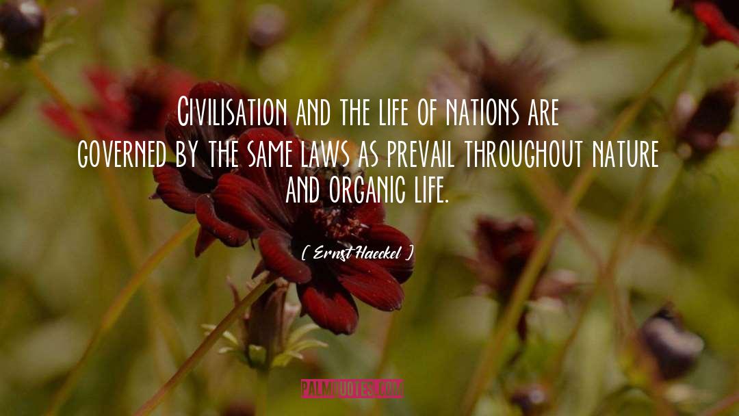 Ernst Haeckel Quotes: Civilisation and the life of
