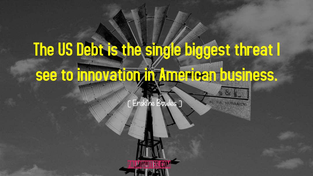 Erskine Bowles Quotes: The US Debt is the