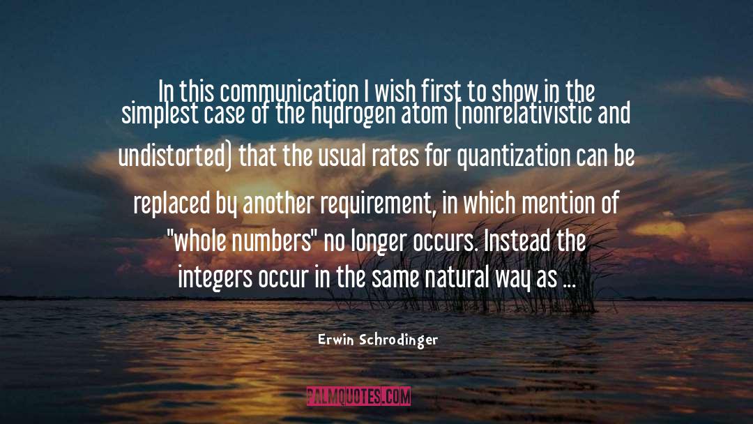 Erwin Schrodinger Quotes: In this communication I wish