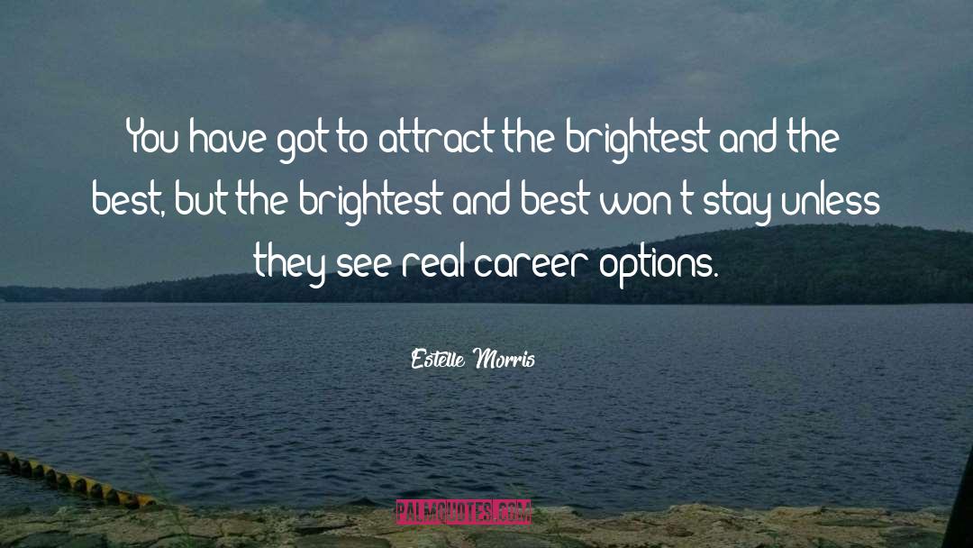 Estelle Morris Quotes: You have got to attract