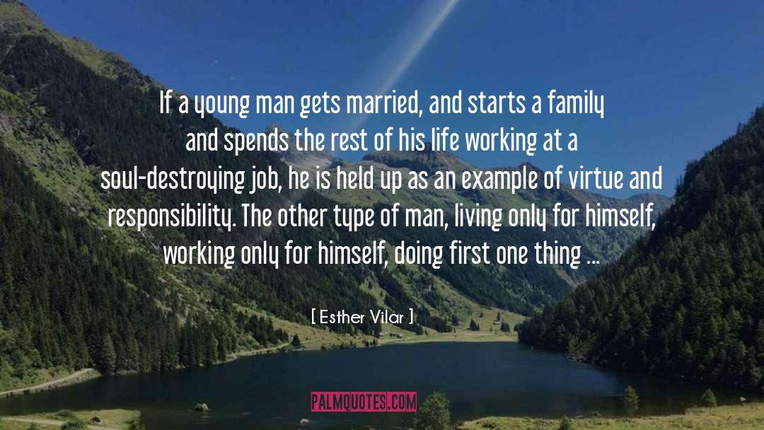 Esther Vilar Quotes: If a young man gets