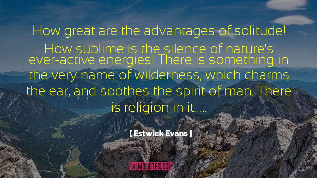 Estwick Evans Quotes: How great are the advantages