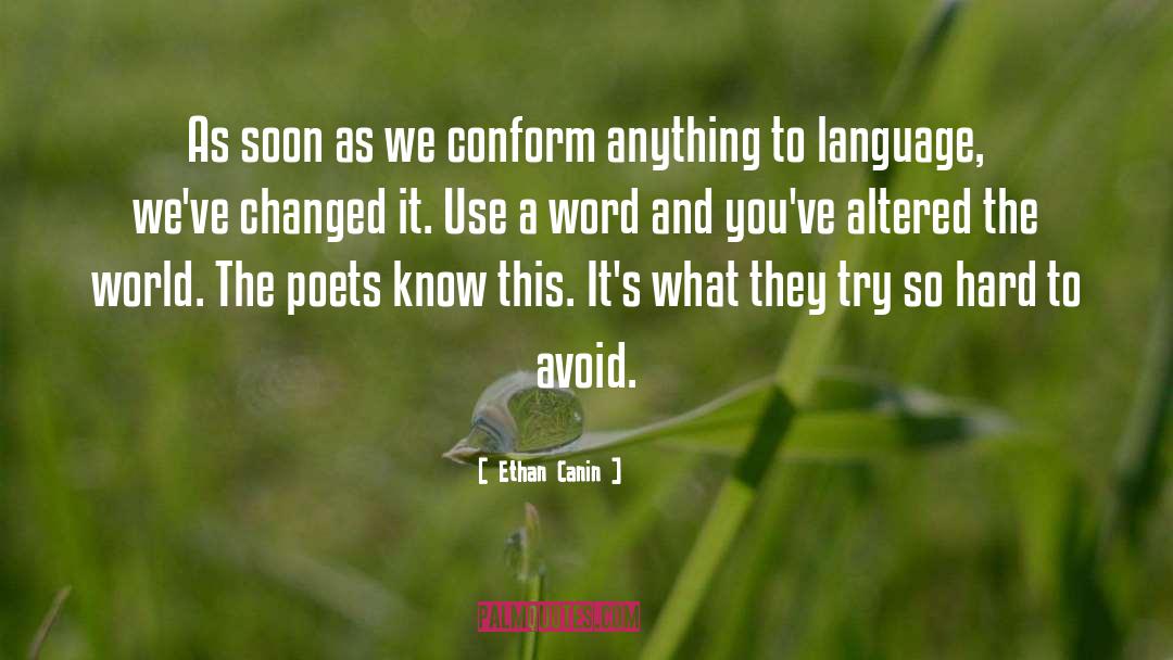 Ethan Canin Quotes: As soon as we conform