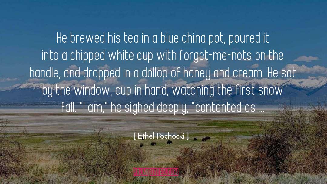 Ethel Pochocki Quotes: He brewed his tea in