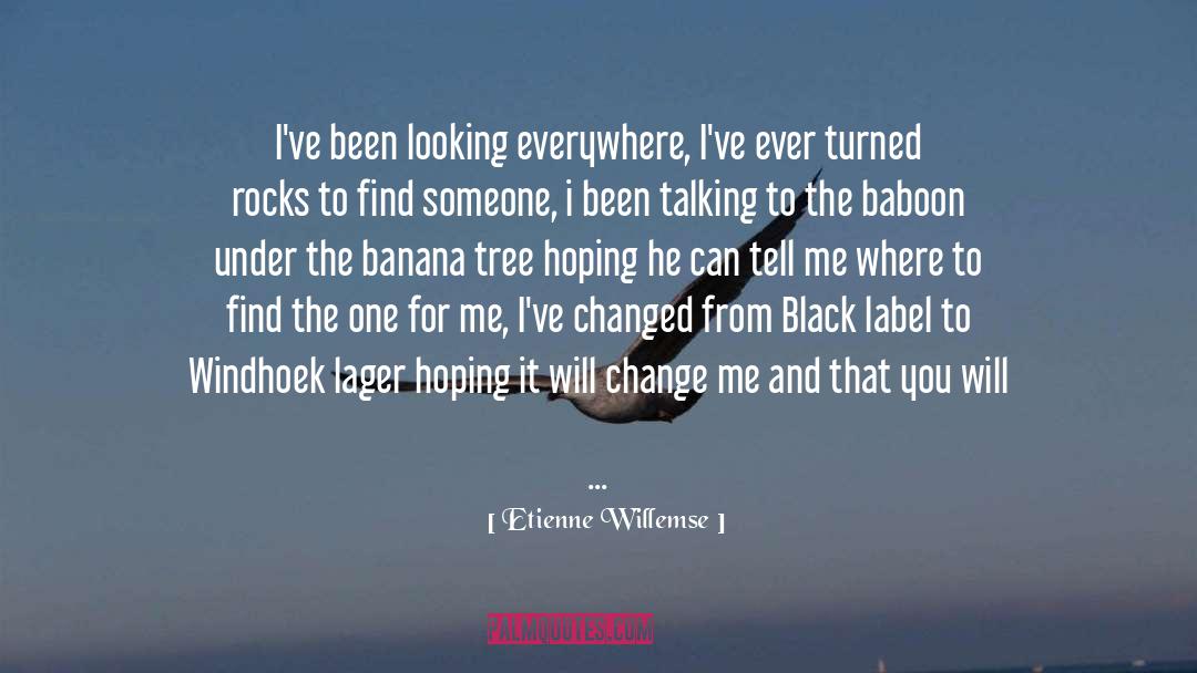 Etienne Willemse Quotes: I've been looking everywhere, I've