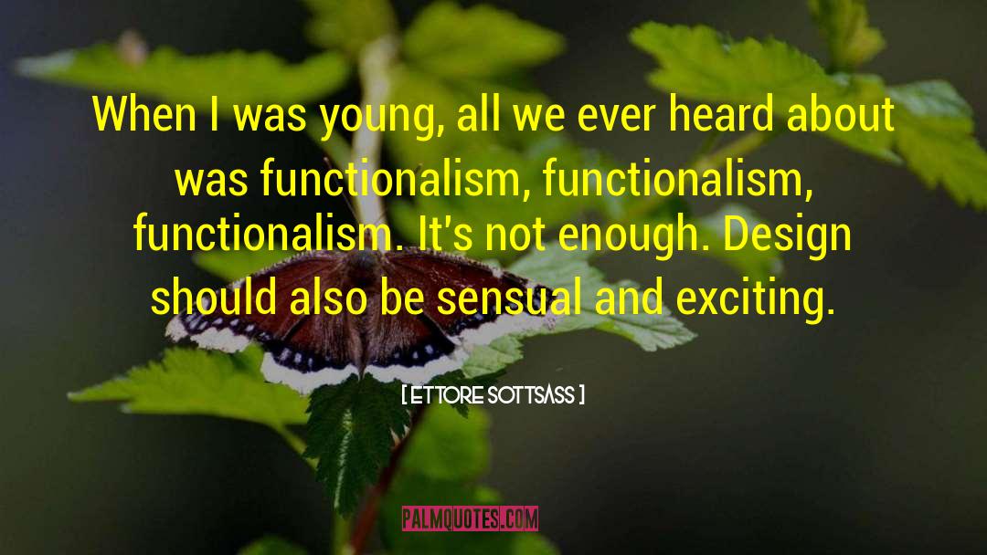 Ettore Sottsass Quotes: When I was young, all