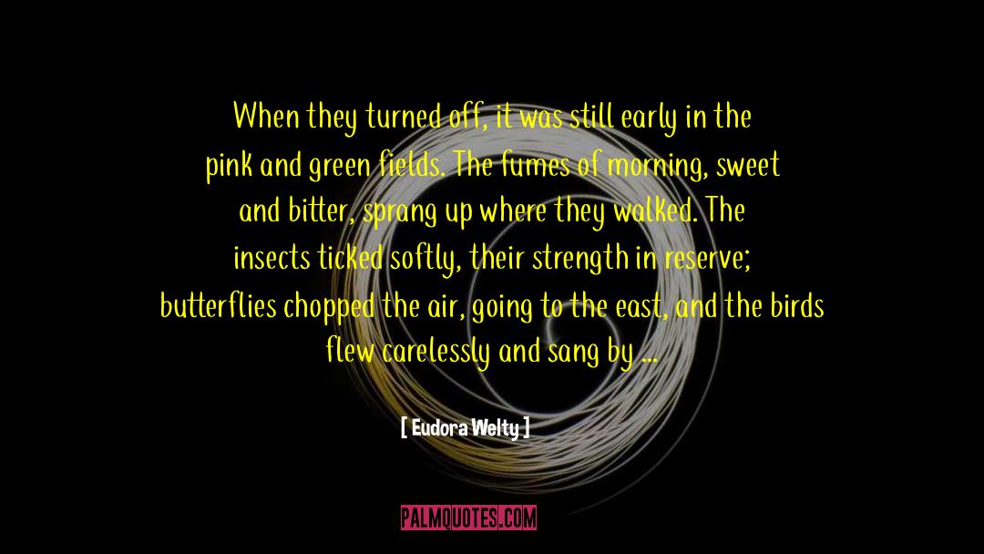 Eudora Welty Quotes: When they turned off, it