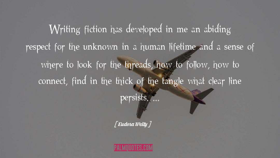 Eudora Welty Quotes: Writing fiction has developed in