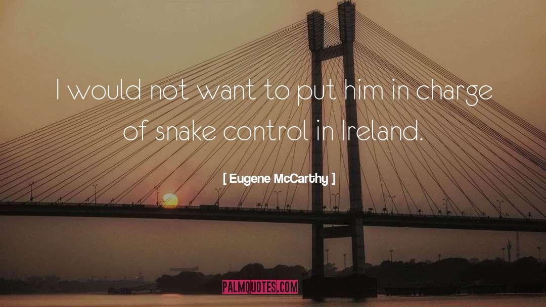 Eugene McCarthy Quotes: I would not want to