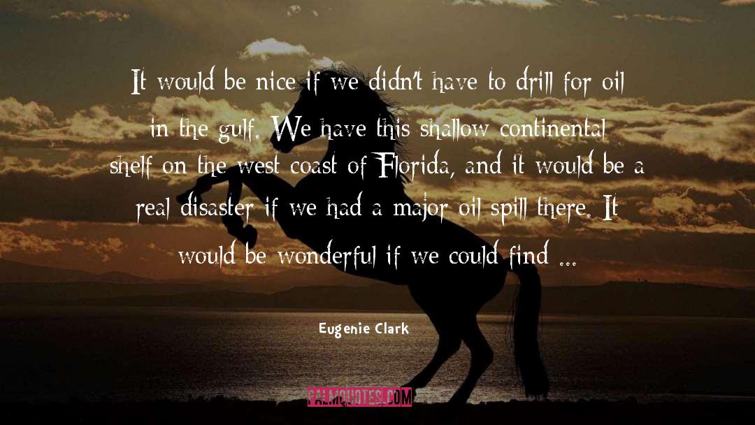 Eugenie Clark Quotes: It would be nice if
