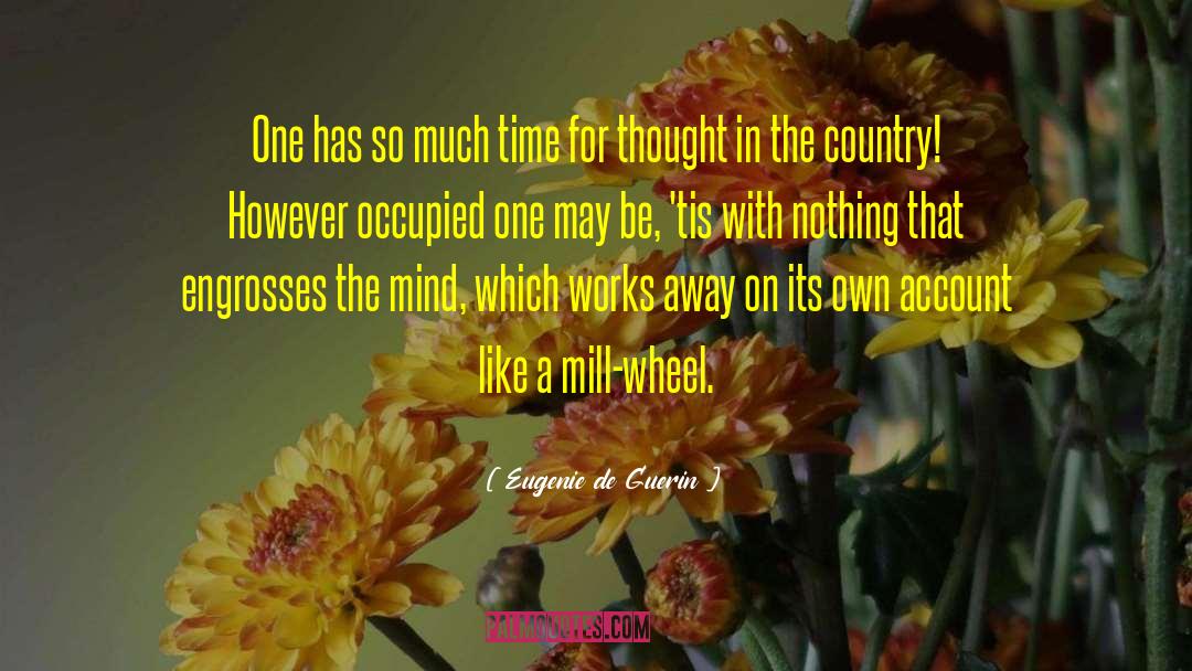 Eugenie De Guerin Quotes: One has so much time
