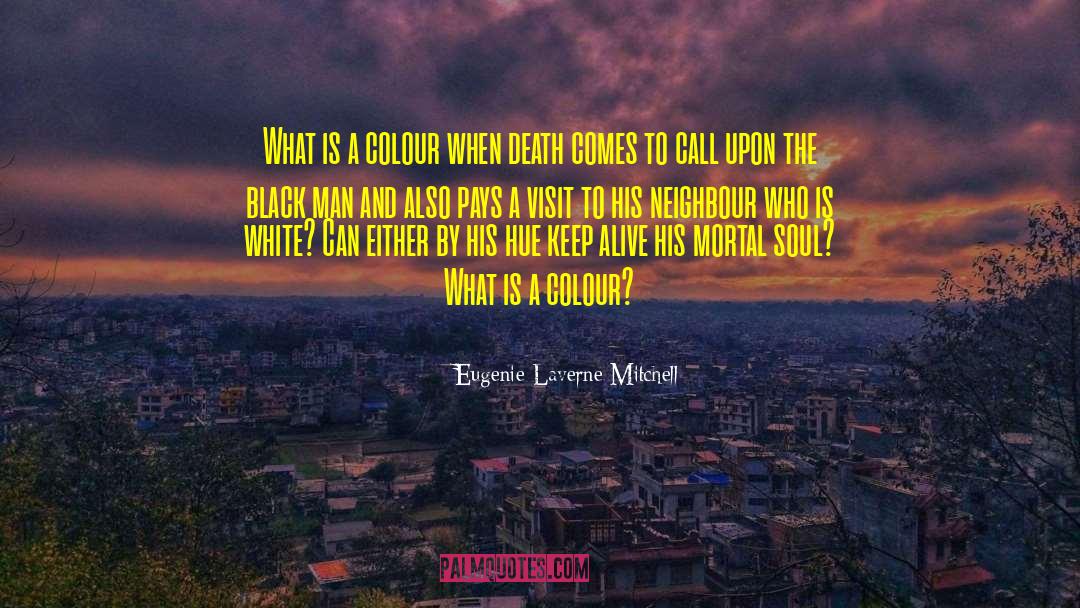 Eugenie Laverne Mitchell Quotes: What is a colour when
