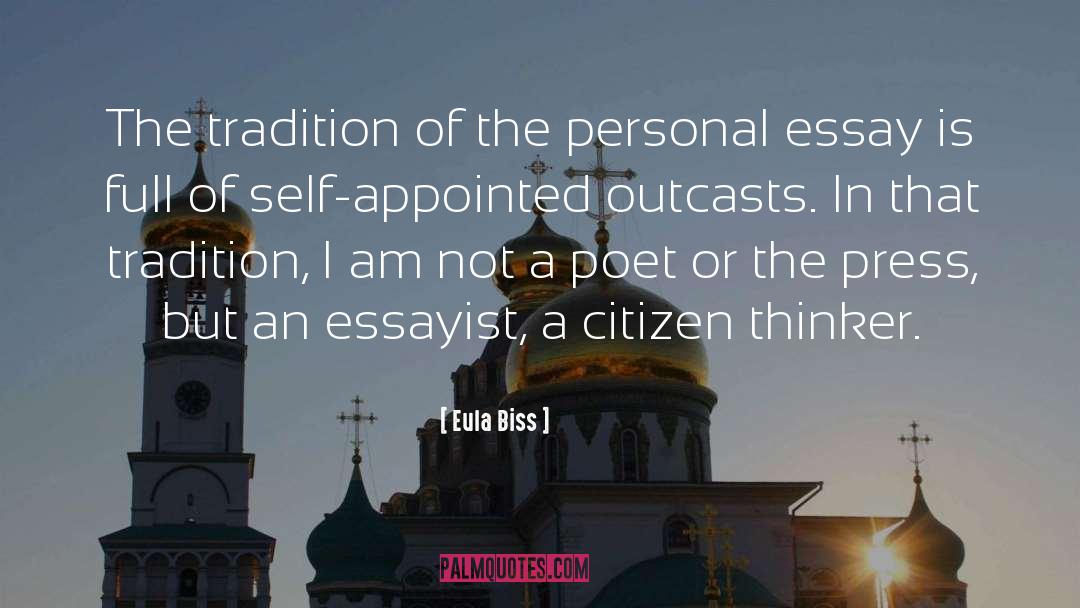 Eula Biss Quotes: The tradition of the personal