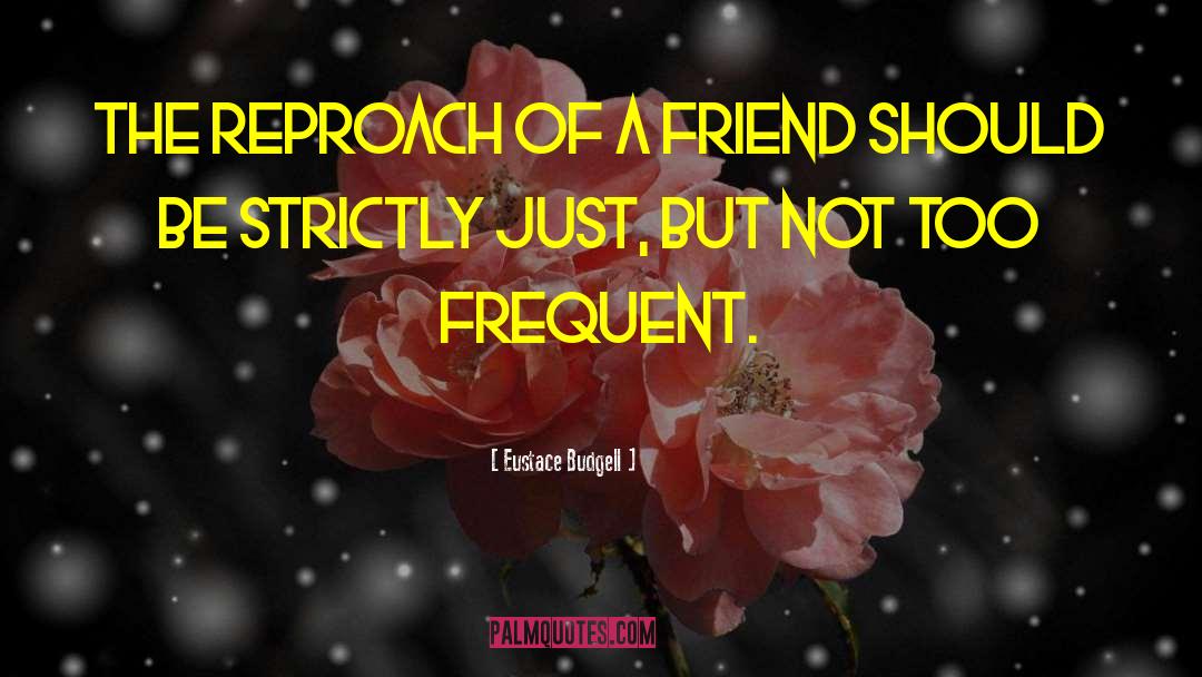 Eustace Budgell Quotes: The reproach of a friend