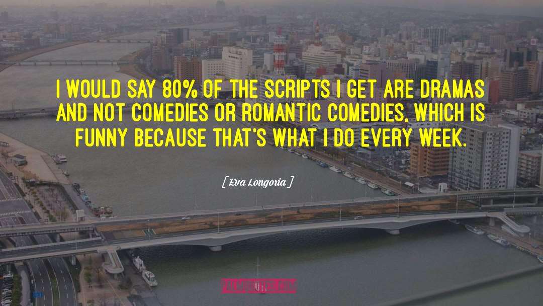 Eva Longoria Quotes: I would say 80% of