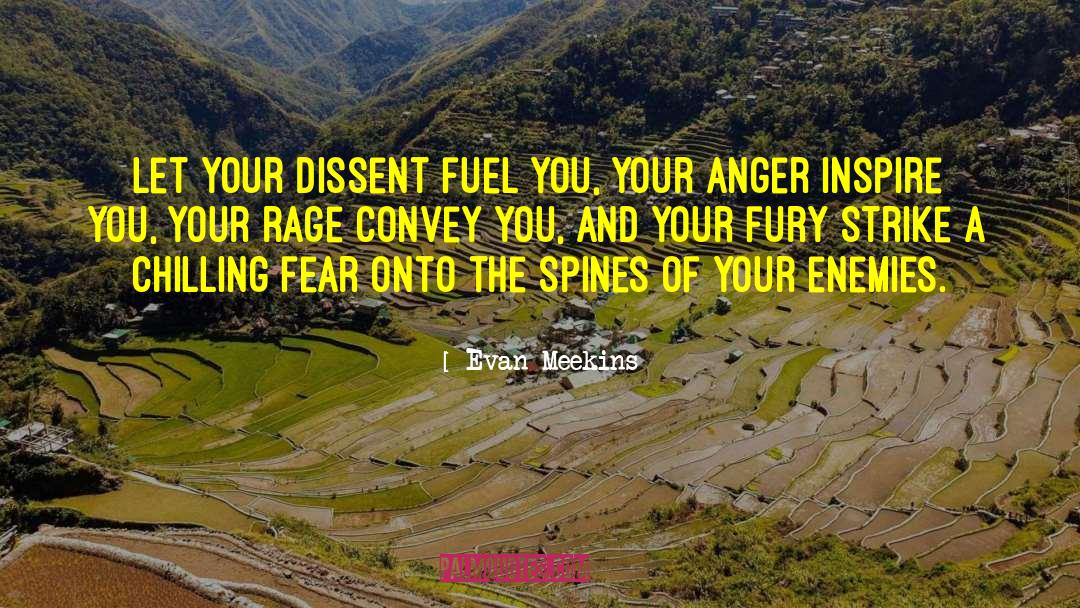 Evan Meekins Quotes: Let your dissent fuel you,