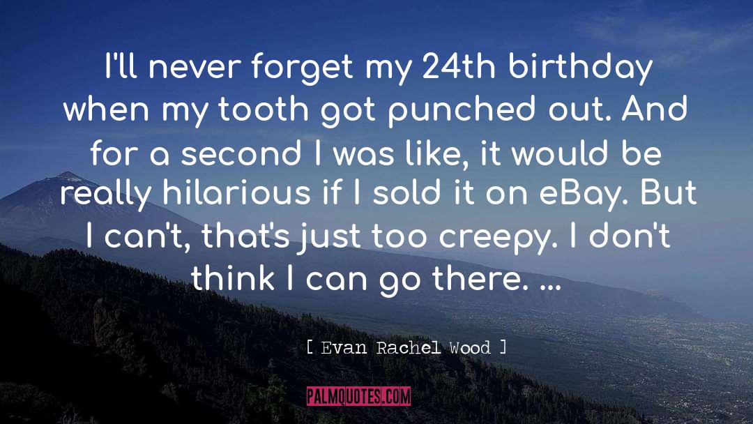 Evan Rachel Wood Quotes: I'll never forget my 24th