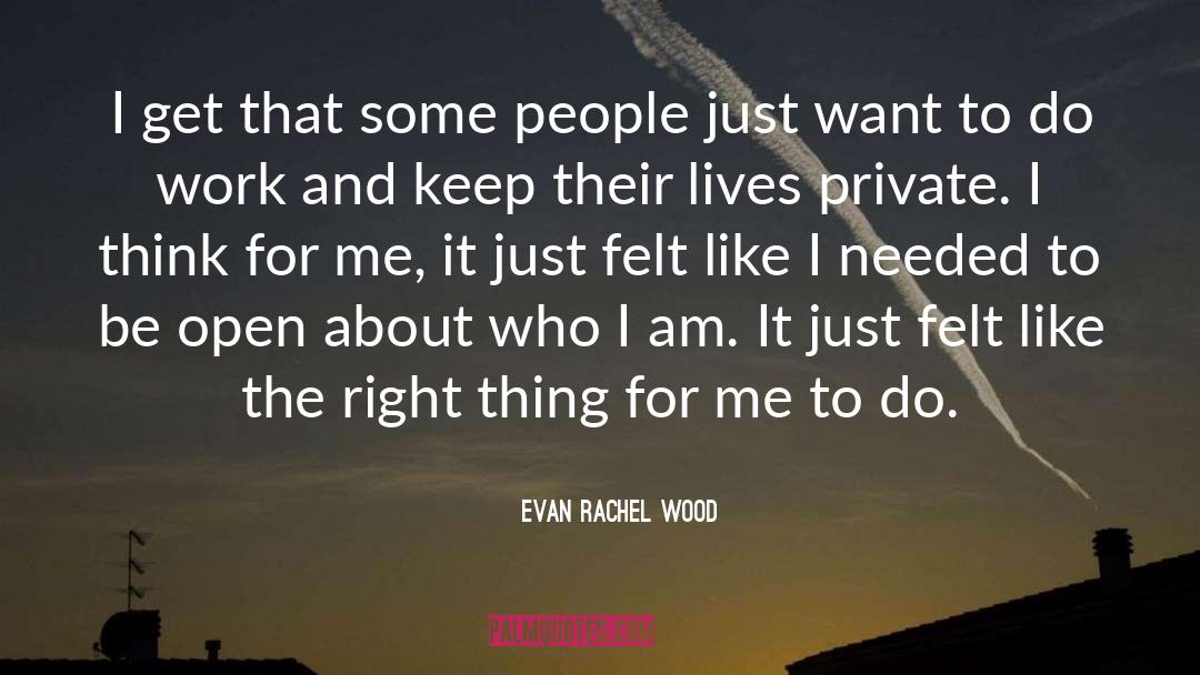 Evan Rachel Wood Quotes: I get that some people