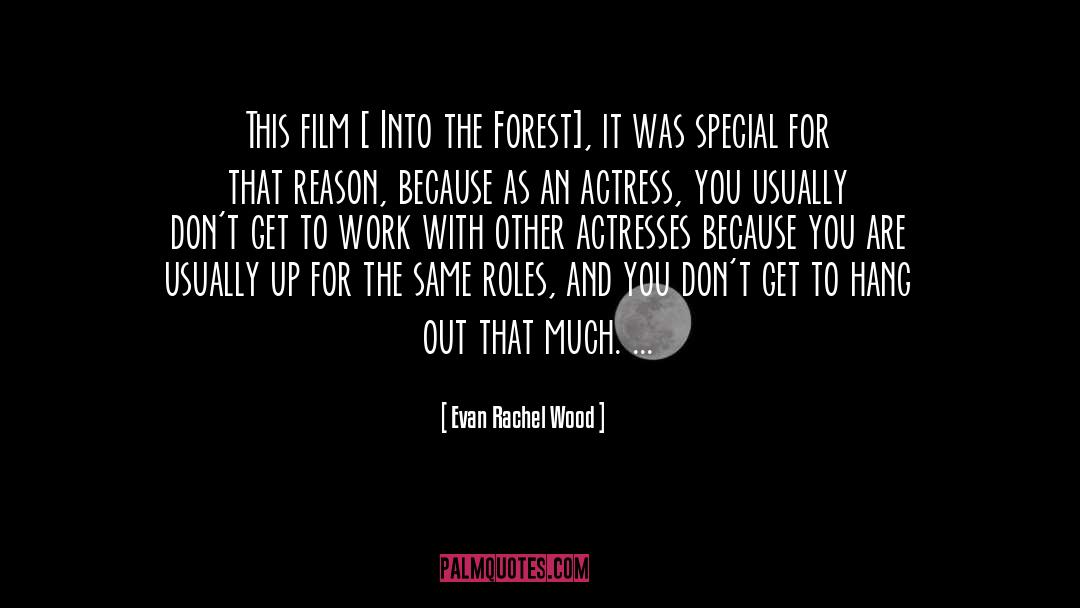 Evan Rachel Wood Quotes: This film [ Into the