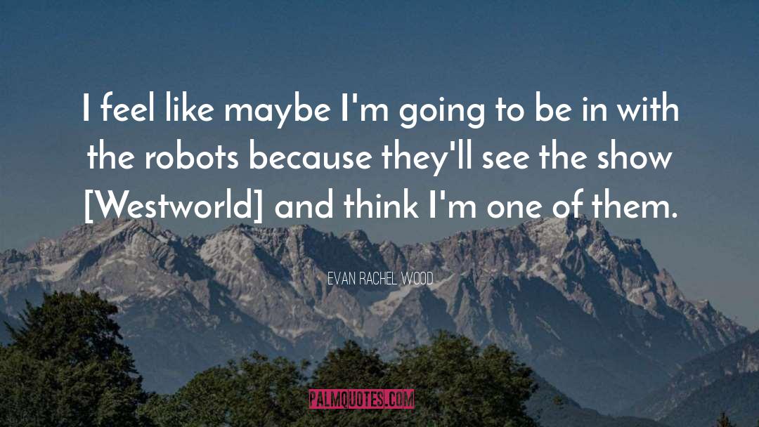 Evan Rachel Wood Quotes: I feel like maybe I'm