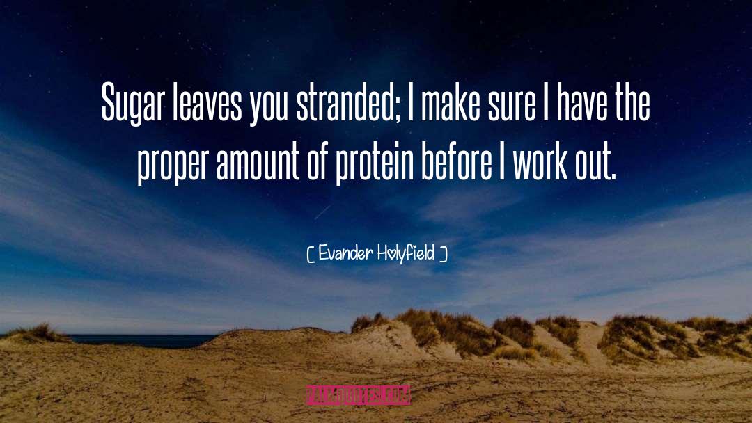Evander Holyfield Quotes: Sugar leaves you stranded; I