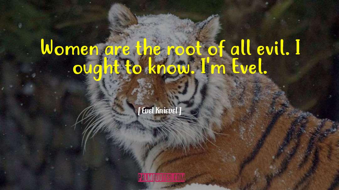 Evel Knievel Quotes: Women are the root of