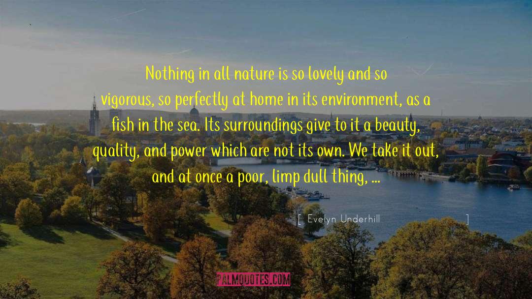 Evelyn Underhill Quotes: Nothing in all nature is