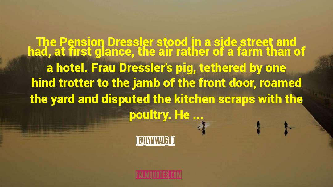 Evelyn Waugh Quotes: The Pension Dressler stood in