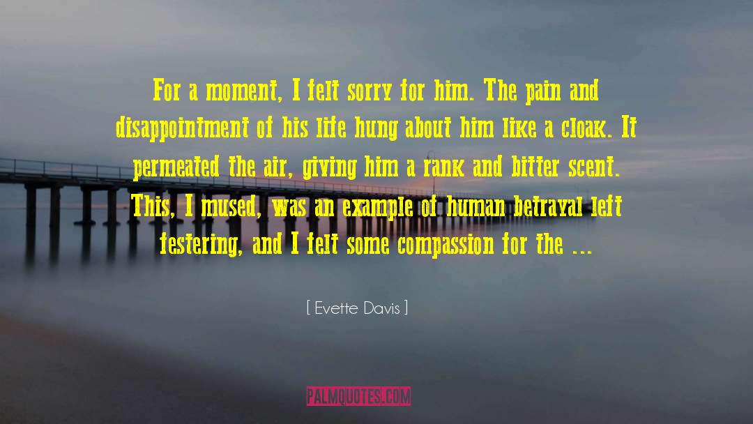 Evette Davis Quotes: For a moment, I felt