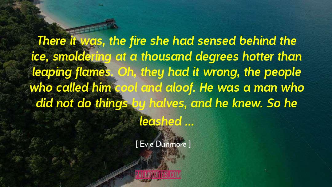 Evie Dunmore Quotes: There it was, the fire