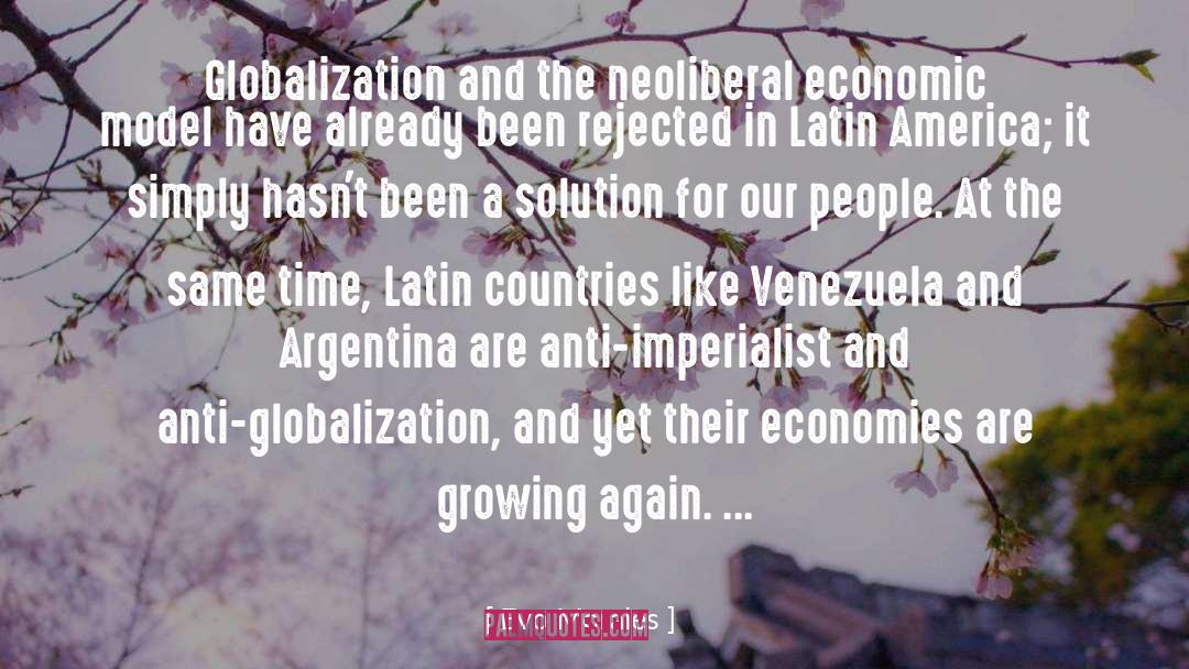 Evo Morales Quotes: Globalization and the neoliberal economic