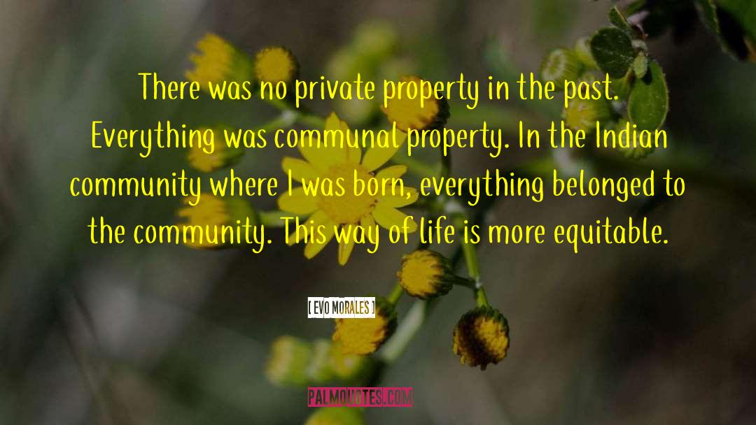 Evo Morales Quotes: There was no private property