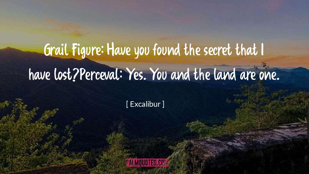 Excalibur Quotes: Grail Figure: Have you found