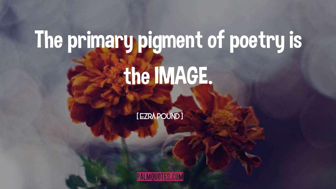 Ezra Pound Quotes: The primary pigment of poetry